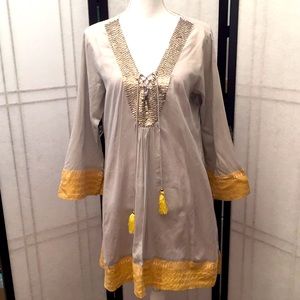 Made in India XL Sequin Tunic Dress Bikini Cover